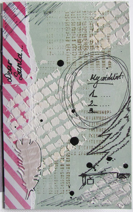 List do Mikołaja - art journal