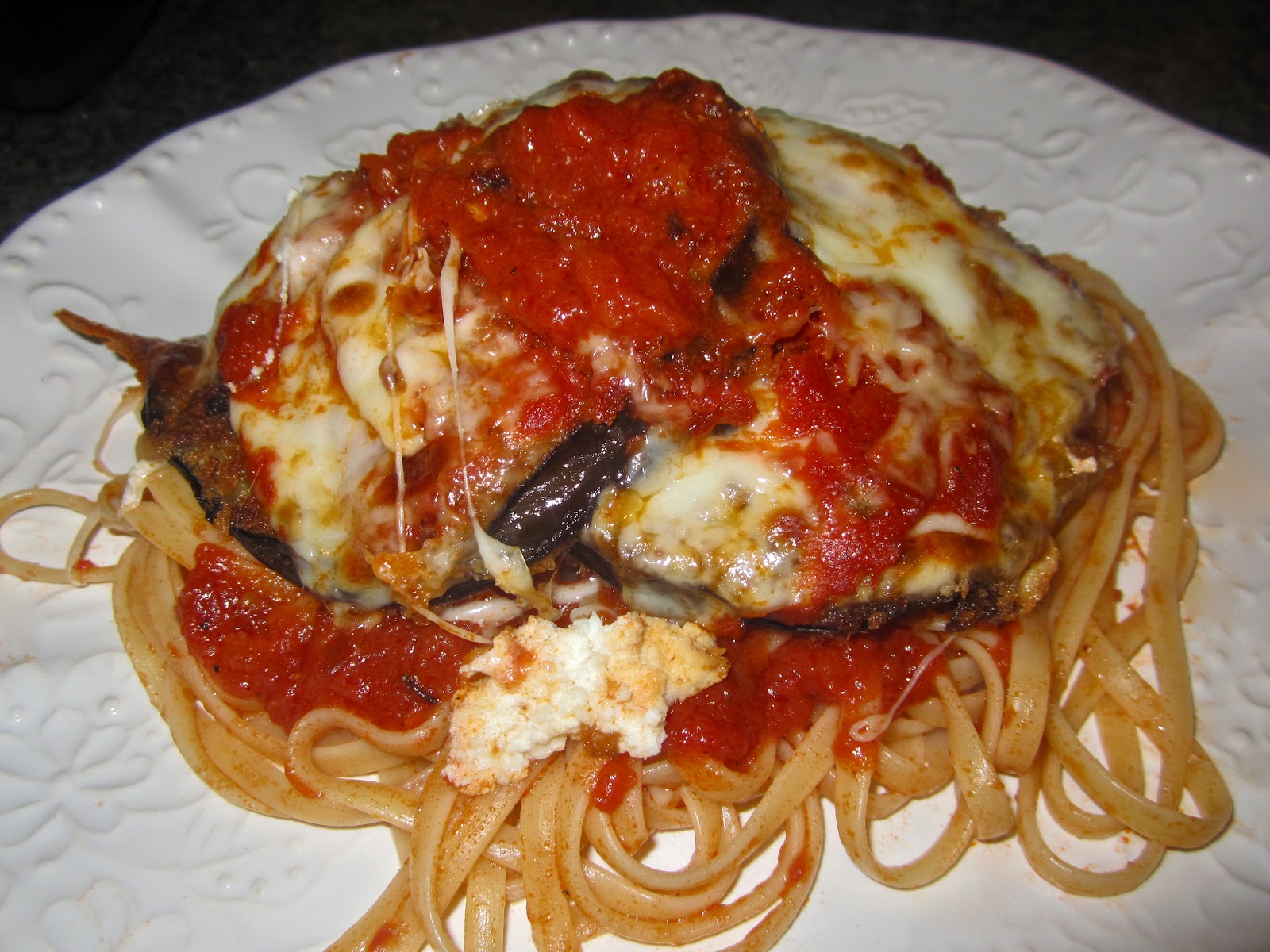 cook a mama Eggplant Parmigiana