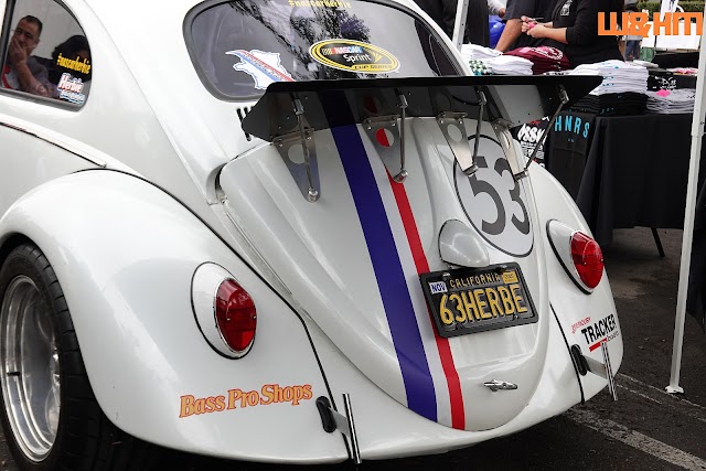 @NascarHerbie Cutest and Awesomest VW Bug at ARK Movement 4th Give Love Food Drive Car Show at K1 Speed Anaheim, CA, by W&HM 