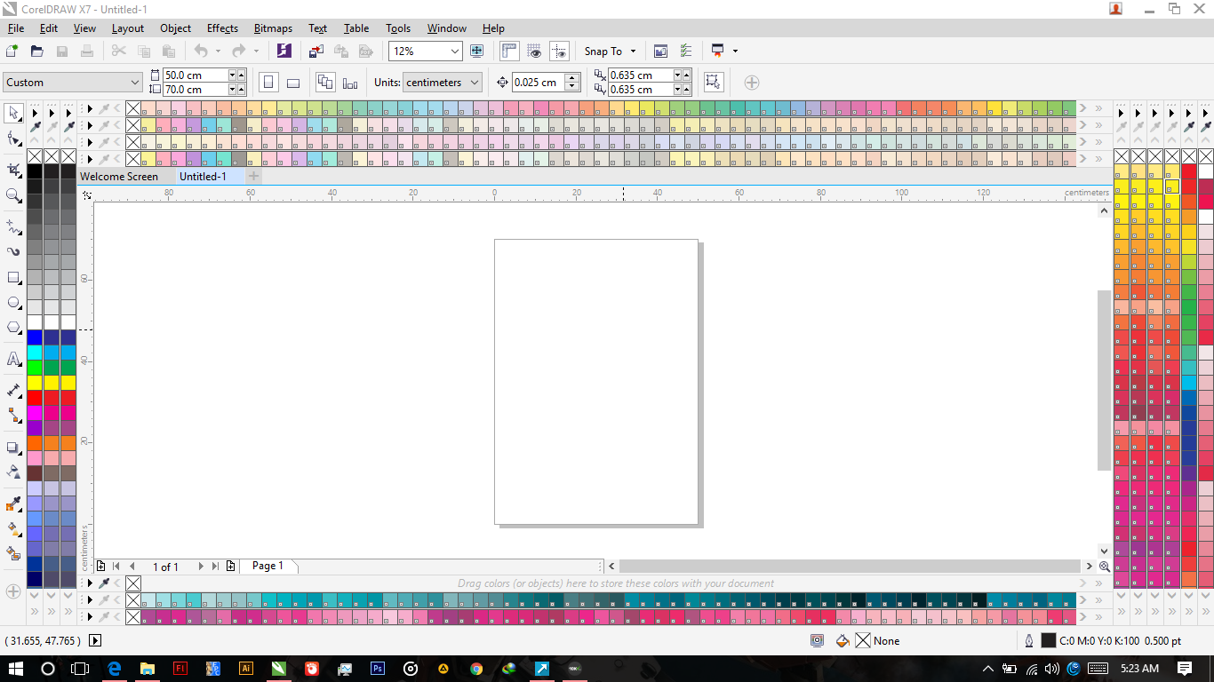 download color palette coreldraw x7