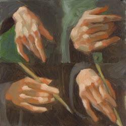 hands oil painting feet claudia hammer canvas four 6x6 fine saville jenny sold