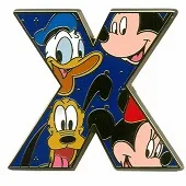 Alfabeto de Mickey, Minnie, Donald y Pluto X.