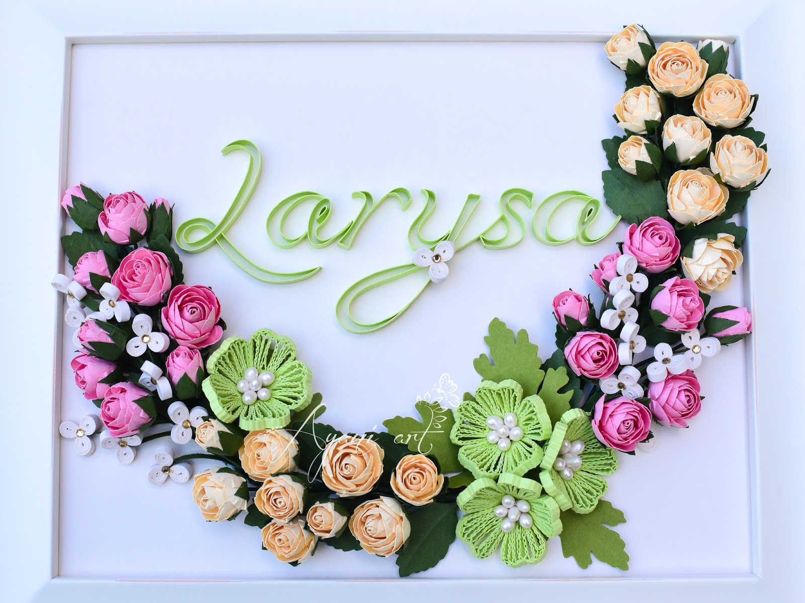 Ayani art Quilling Typography