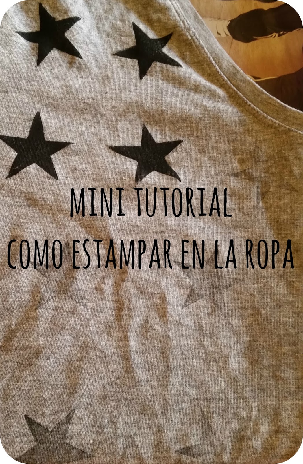 Mini tutorial - Como estampar camisetas | Patypeando: Un blog Muy DIY