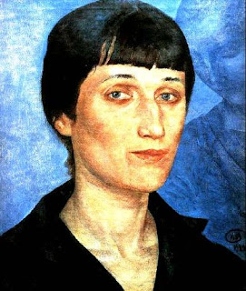 Кузьма Петров-Водкин "Потрет Ахматовой", 1922 г.