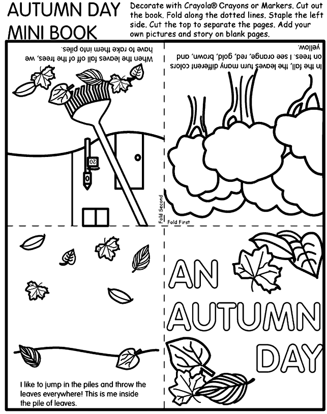 activity village coloring pages autumn - photo #29