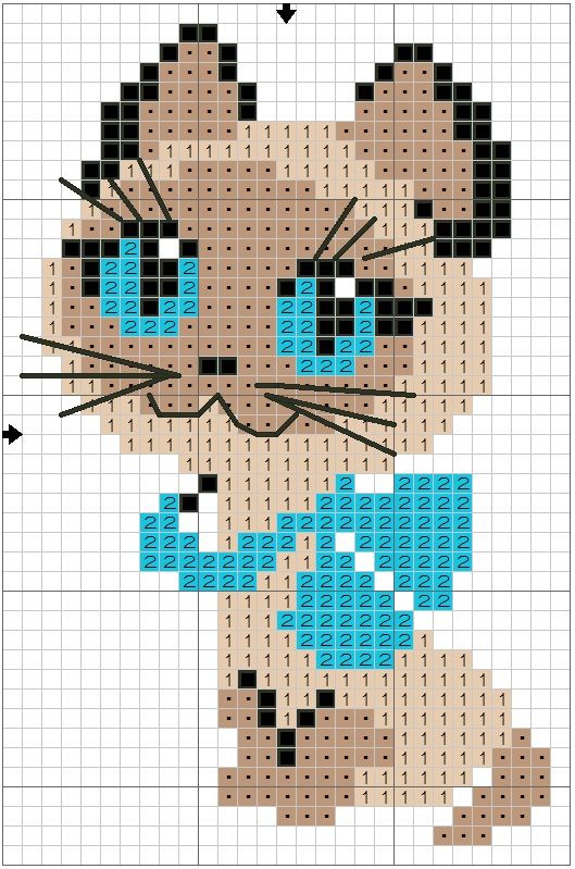 Letras e Artes da Lalá: Gráficos de ponto cruz: gatos (fotos: pinteres.com)