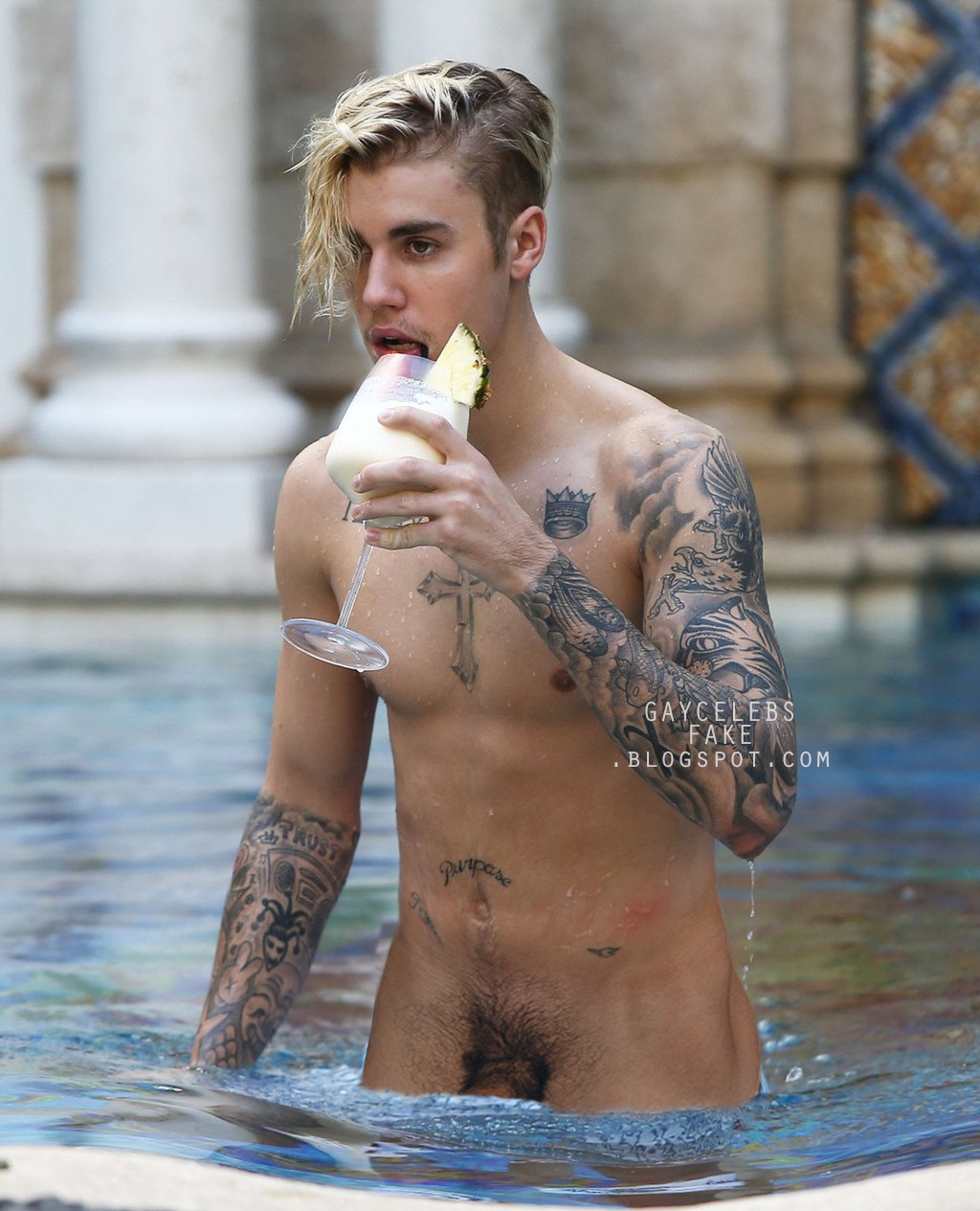 Gay Celebs Fakes Justin Bieber Naked Fake