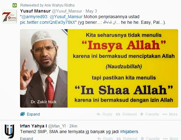 ''Insya Allah'', ''Insha Allah'', Atau ''In Shaa Allah''?