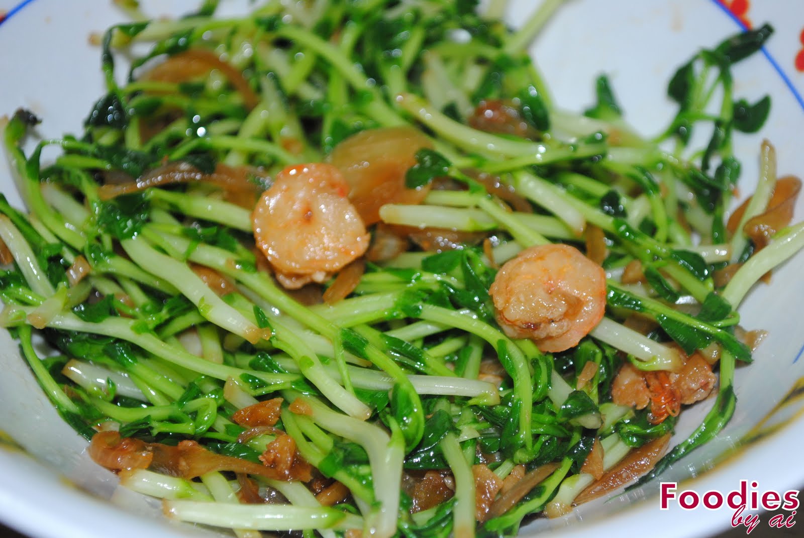 FOODIES by ai Stir Fried Pea Sprouts with Garlic