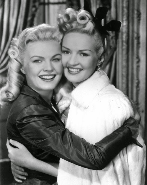 June Haver and Betty Grable, 1945