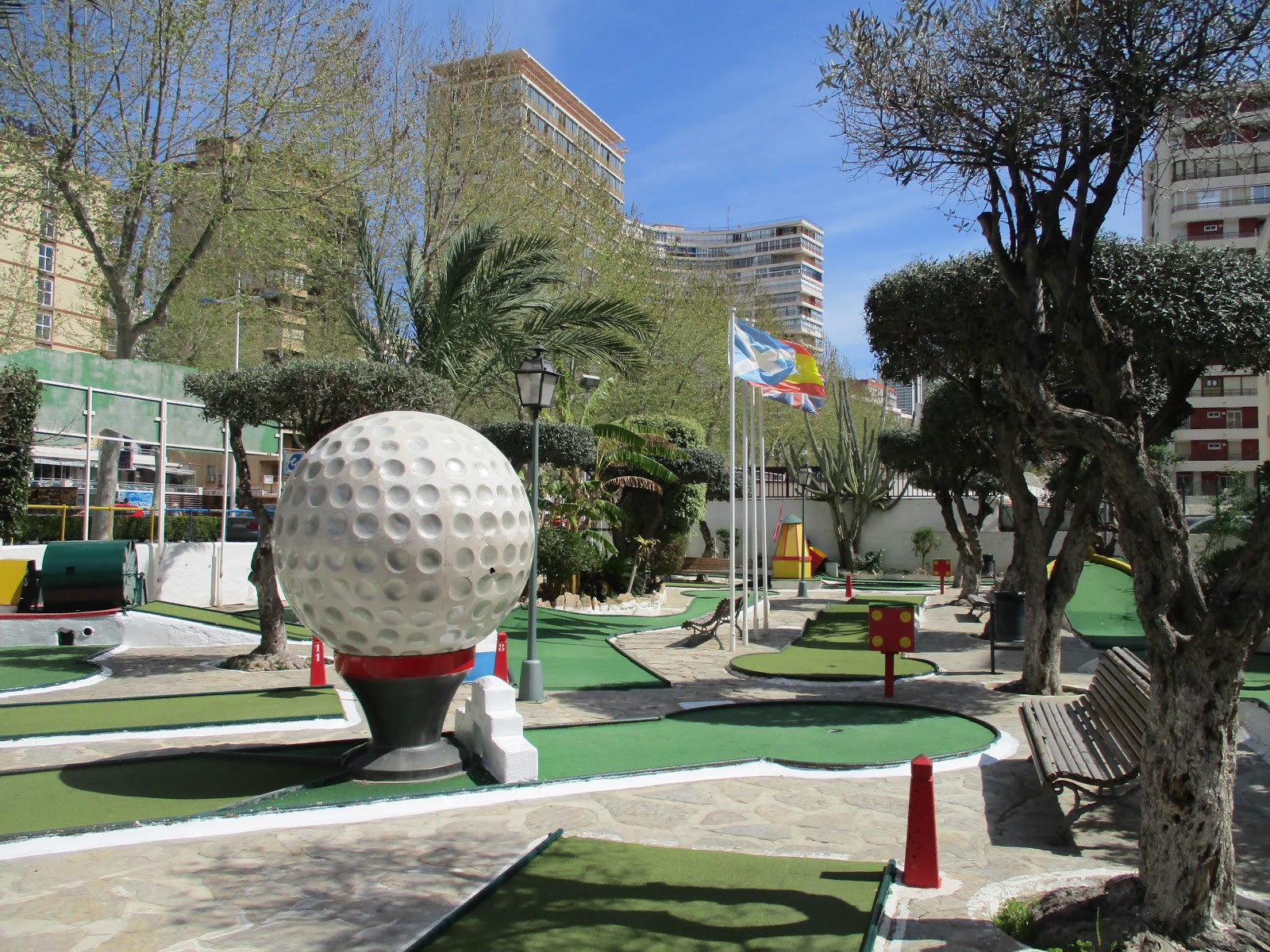Two Crazy Golfers Crazy golf in Benidorm, Costa Blanca, Spain