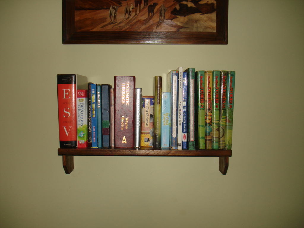 House on the Rock Small wooden wall shelf