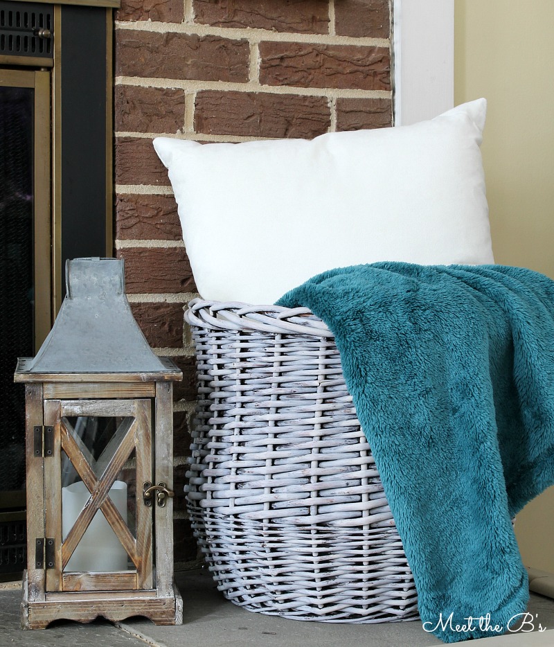 Chalk painted basket Monthly DIY Challenge The Inspired Hive