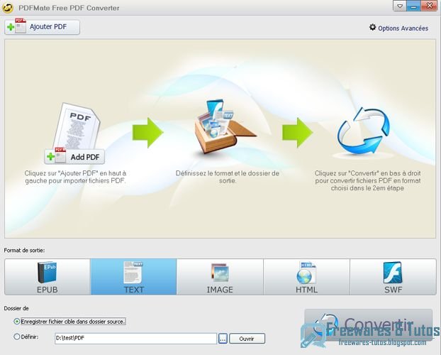 PDFMate Free PDF Converter : un logiciel gratuit pour convertir les PDF dans plusieurs formats