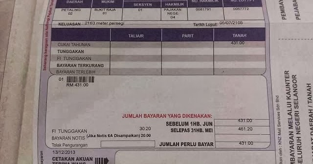 Ptg Shah Alam Cukai Tanah - Portal Rasmi Pejabat Tanah Dan Galian - Pejabat Tanah Dan Galian Selangor Online Payment