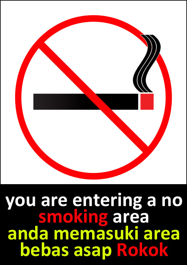 5 Contoh Poster Dilarang Merokok Populer Tato Dan Poster 