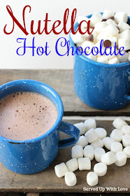 Nutella Hot Chocolate recipe from Served Up With Love will make you feel all warm and cozy.