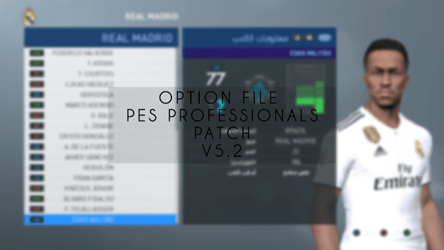 احدث اوبشن فايل PES17 4/2019 خاص Professionals Patch V5.2