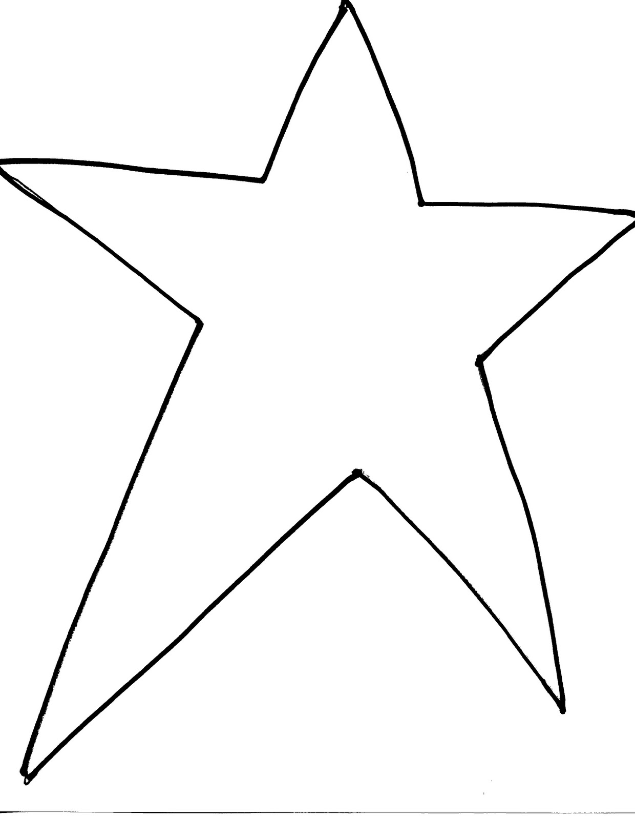 Free Printable Primitive Star Template