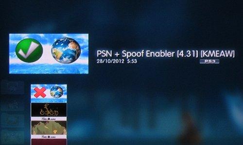 PS3 PSN Spoof v4.31 Enabler and Disabler for CFW KMEAW