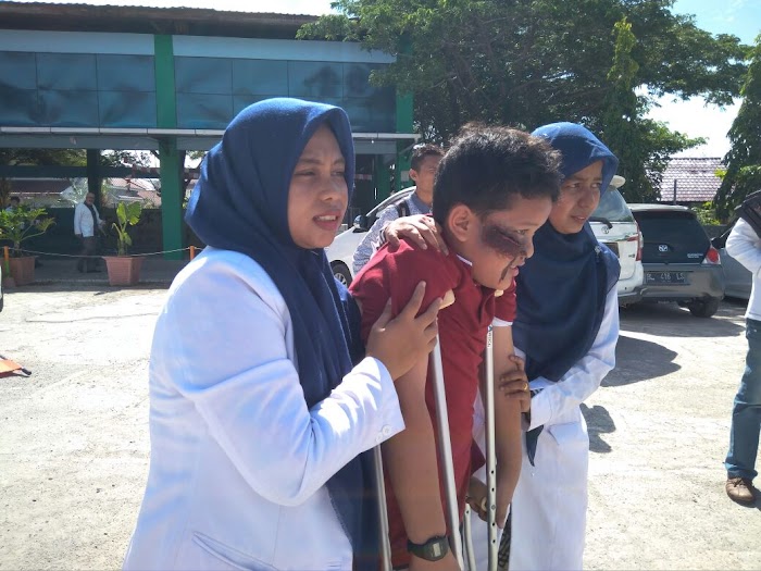 Siswa Fatih Billingual School Ikuti Simulasi Kebencanaan