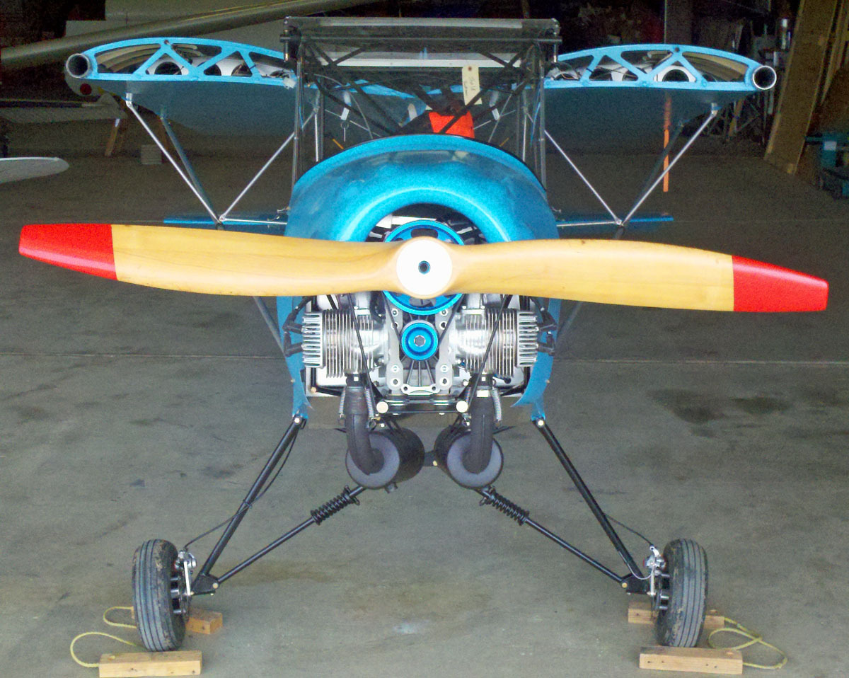 Standard Pilot Blog Cowl on twin cylinder ultralight airplane
