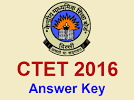CBSE CTET Answer Key Question Paper 2016 September