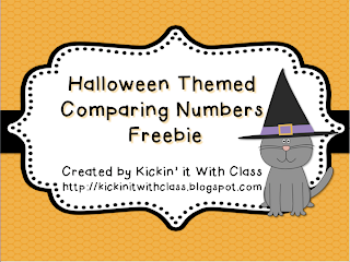 Kickin' It With Class: Comparing Numbers Freebie