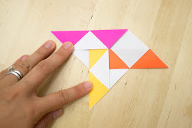 How to make origami paper quilts- such a fun kids' math art and craft idea to do with friends