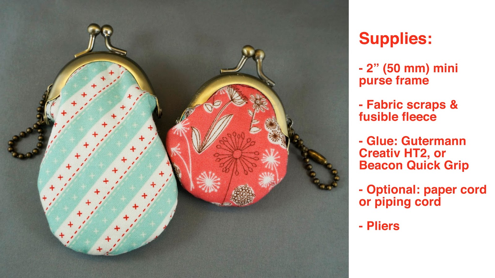 Emmaline Bags Sewing Patterns and Purse Supplies How to make a Mini