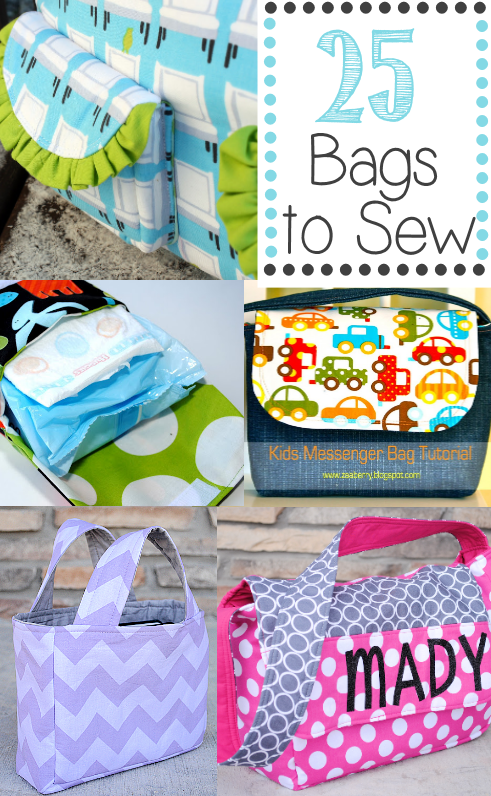 25 Bag Sewing Patterns They're All Free! Some of these might w