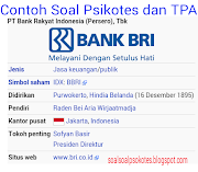 Trend Soal Psikotes Pkss Bank Bri