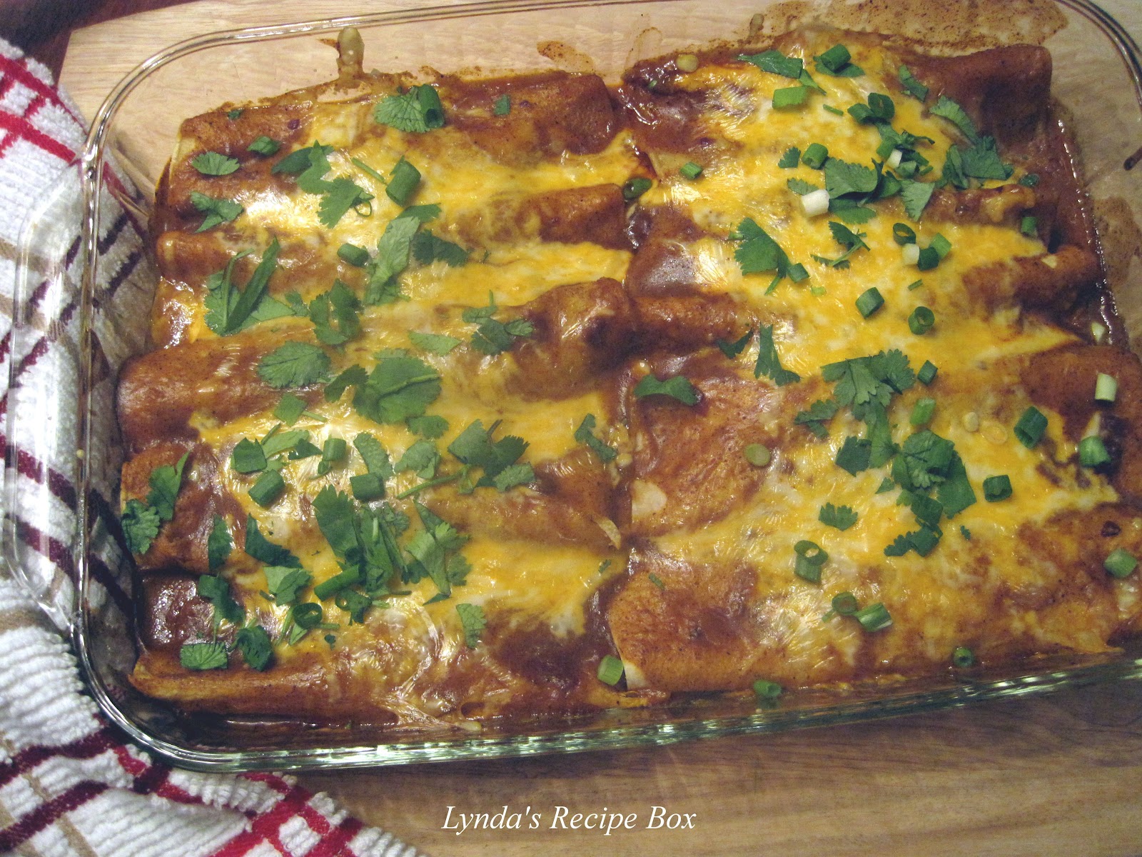 Lynda's Recipe Box Tex Mex Beef Enchiladas ground beef filling