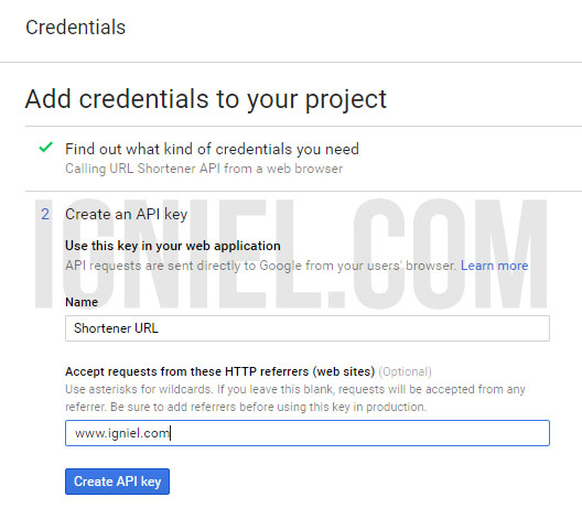 Membuat Short URL Otomatis Dengan Google API