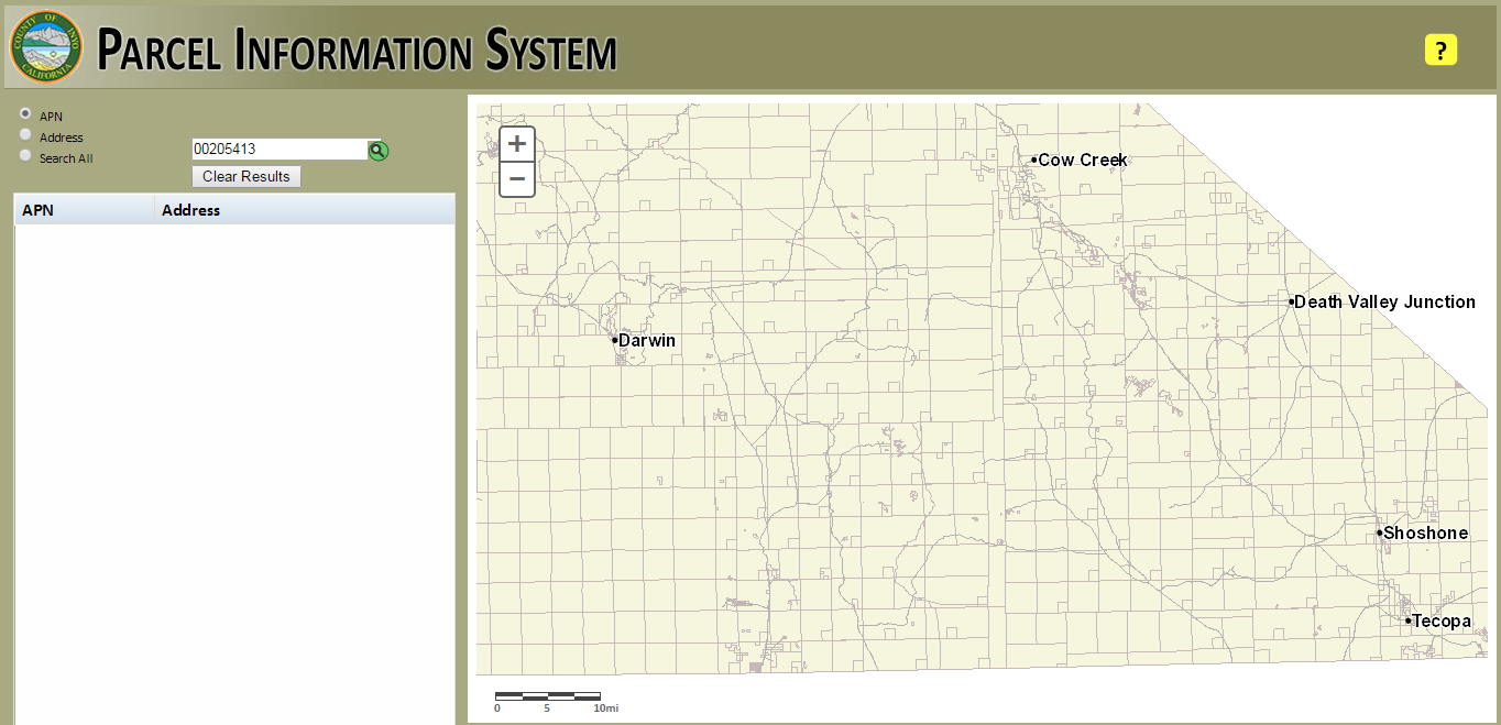 Digital Mapping Inyo County Parcel Information System