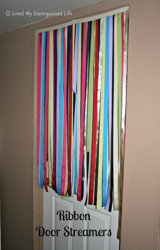 Ribbon Door Streamers - {i love} my disorganized life