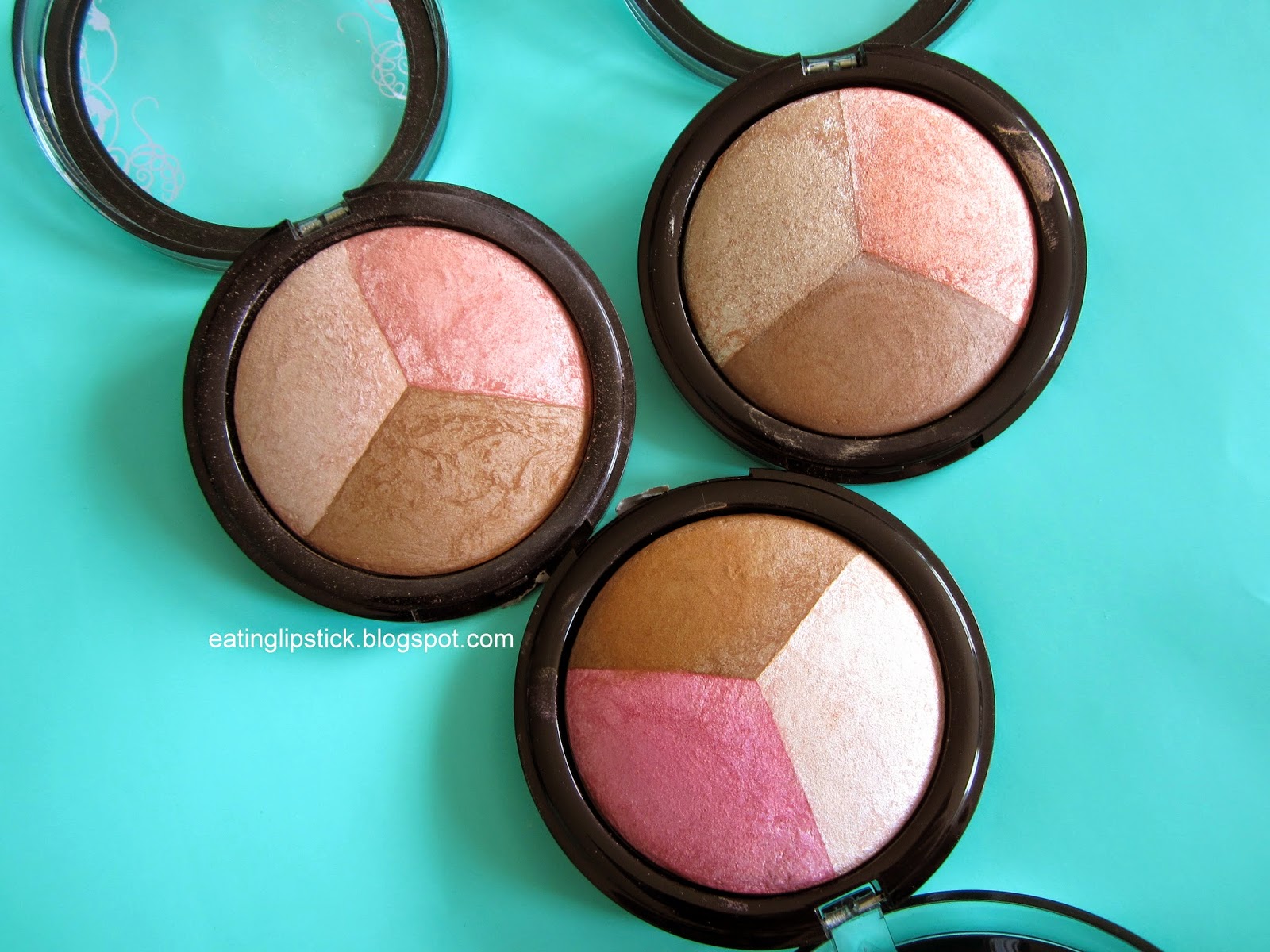 Eating Lipstick Hard Candy Contouring Face Trios!