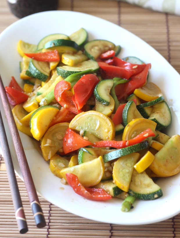 Zucchini Stir Fry with Japanese Seven Spice by SeasonWithSpice.com