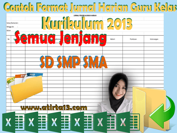 Teladan Format Jurnal Harian Guru Kelas Kurikulum 2013 Semua Jenjang