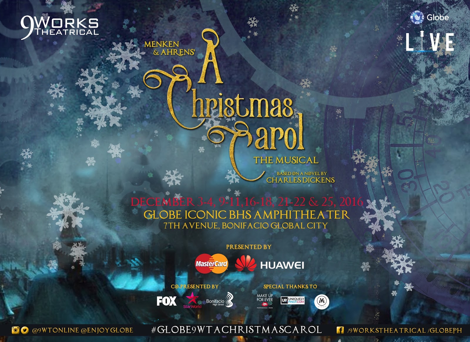 Menken & Ahrens’ A Christmas Carol takes center stage at the Globe