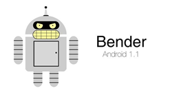 Android versi 1.1 Bender Bender adalah penamaan dari Android versi kedua