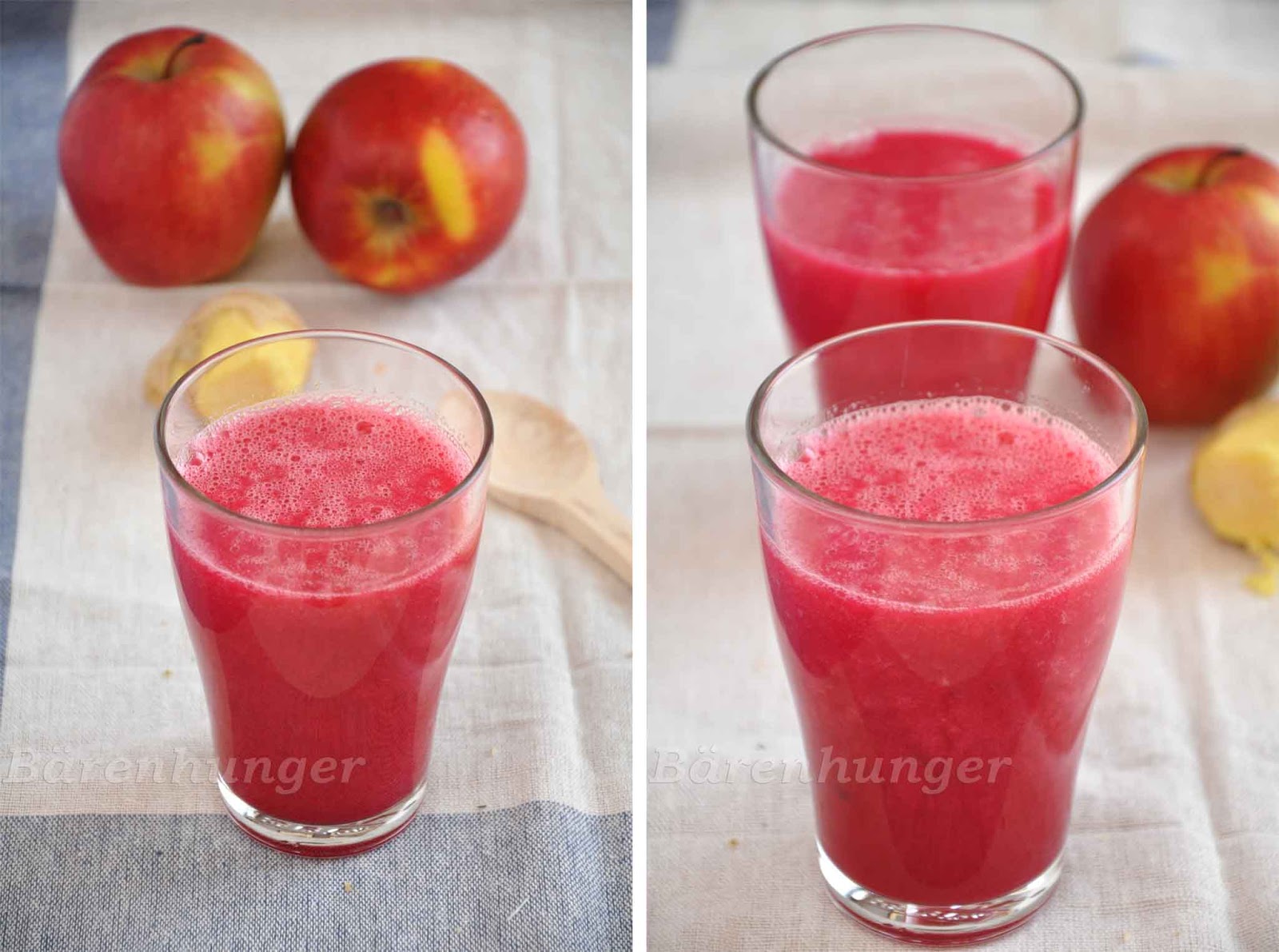 Apfel Rote Beete Ingwer Smoothie | Bärenhunger | Bloglovin’ Apfel Rote Beete Ingwer Smoothie | Bärenhunger | Bloglovin’