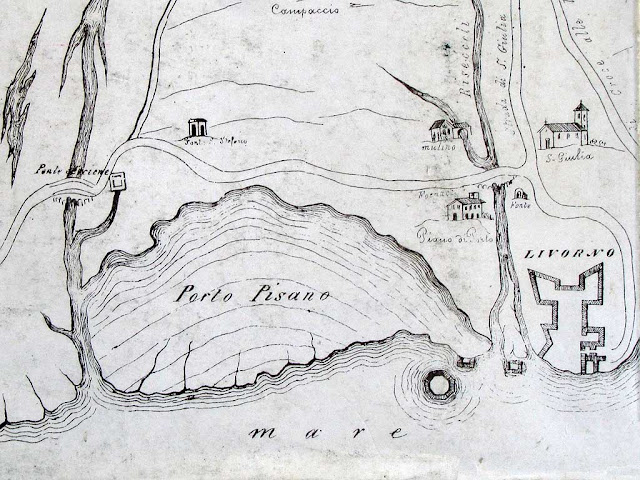 Map from the Annali di Livorno by Giuseppe Vivoli