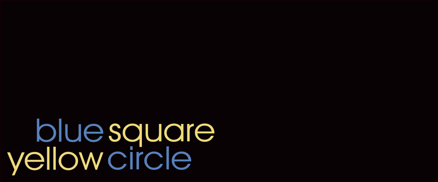 blue circle / yellow square