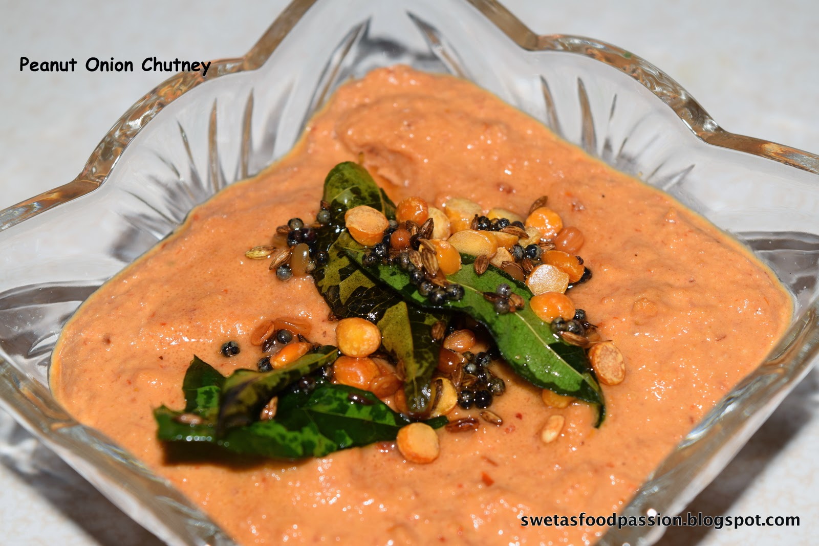 Sweta's Food Passion... Peanut Onion Chutney
