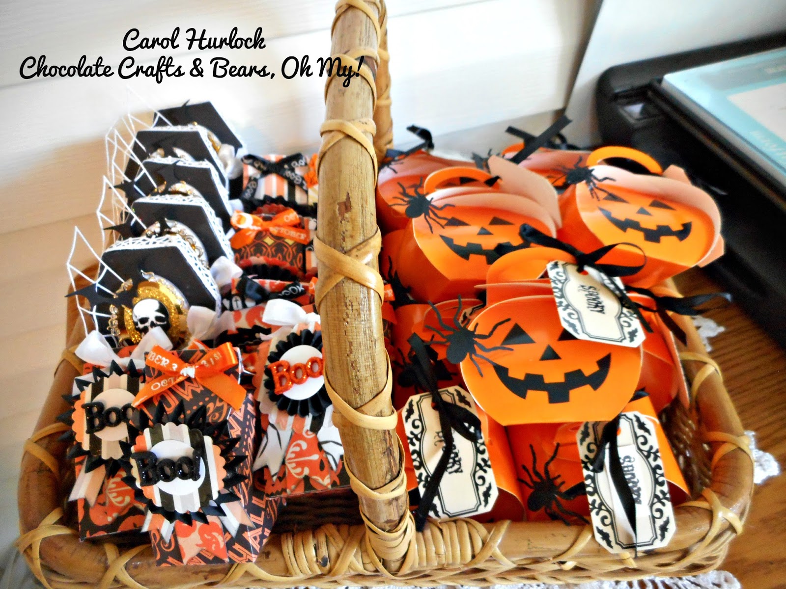 Chocolate Crafts and Bears, Oh My Halloween Treat Holders