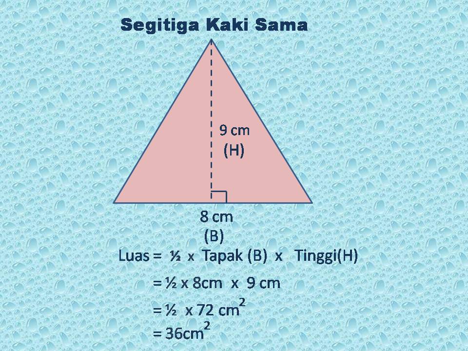 Formula Luas Segi Tiga Bersudut Tegak