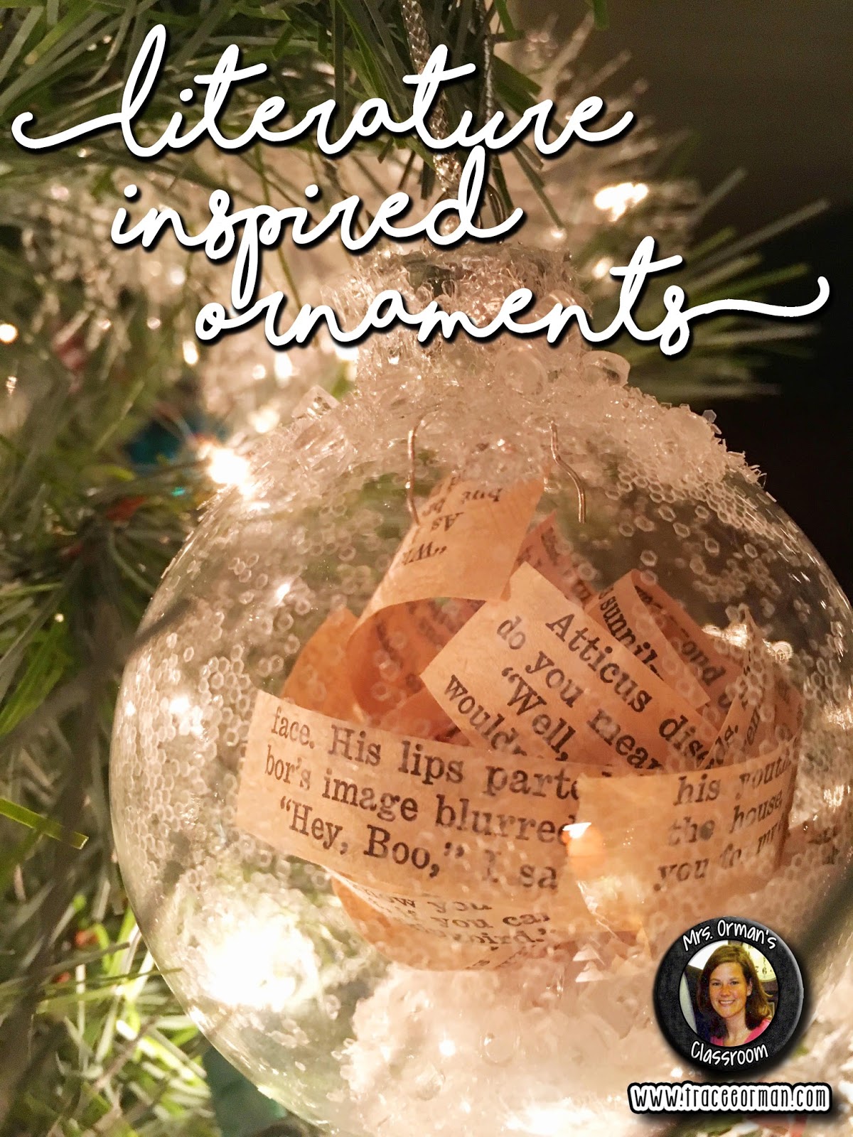 Mrs. Orman's Classroom Literature Inspired Ornaments