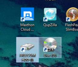 tool windows automatico icona USB e CD